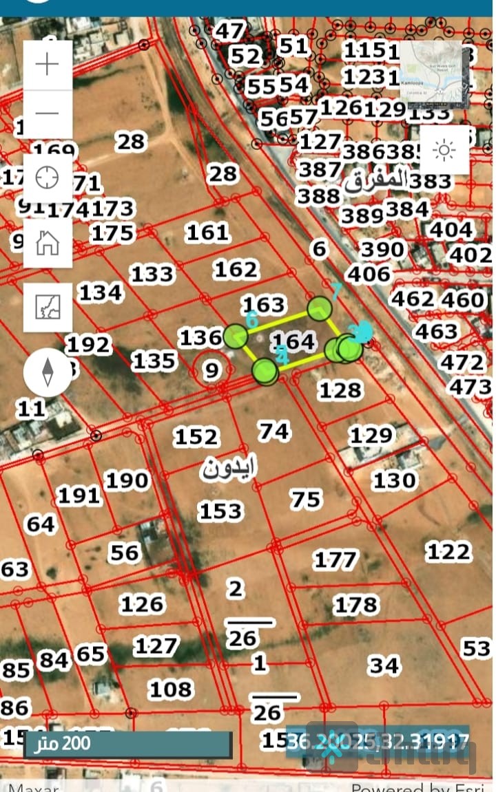 ارض للبيع المفرق ايدون